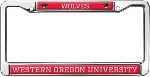 Vista 292 de Texas A&M University - Texarkana Mascot - Marco de metal estándar para placa de matrícula de tamaño completo