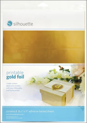 Lámina de oro imprimible de silueta