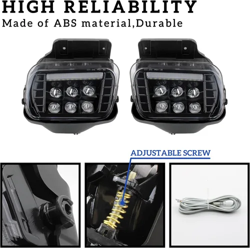 Vista 4 de KEWISAUTO Luz antiniebla LED con DRL para Chevy Silverado 02-06, luces de circulación diurna, montaje de lámpara antiniebla para Chevy Silverado