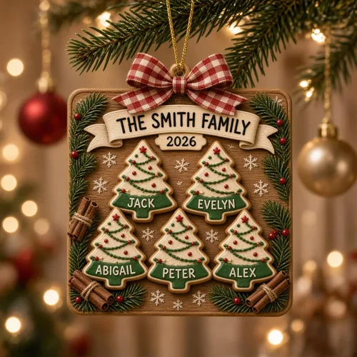 Vista 15 de Taza de Navidad personalizada con diseño de pan de jengibre 2026 Taza de crema_02