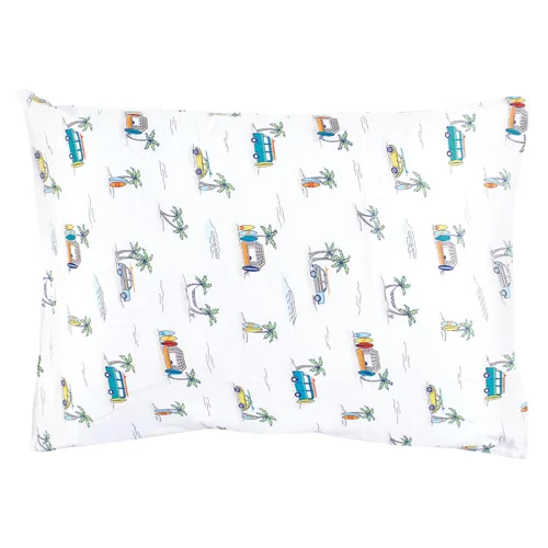 Vista 24 de Hudson Baby Funda de almohada unisex de algodón para bebé, Animal Adventure, talla única