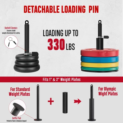 Vista 4 de FitBeast Sistema de Poleas para Gimnasio, Sistema de Poleas con Cable y Peso para Gimnasio LAT Pulldown, Entrenamiento de Curl de Bíceps, Equipo
