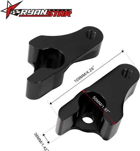 Vista 2 de Kit de bloques de bajada de 2 pulgadas, bloques de bajada de golpe trasero compatibles con Harley Davidson Touring Street Glide 2002-2025 compatible