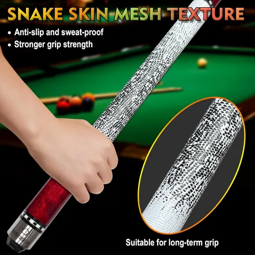 Vista 6 de HomeSeason 58in Pool Cue Stick Canadian Maple Wood 13mm Tip - 18oz Perfect for Precision Play, Low Deflection Pool Cue for Enhanced Accuracy