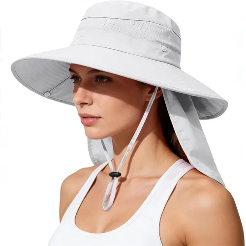 Vista 7 de Sombreros de sol para hombres y mujeres, protección UPF 50+, sombrero de Grisoscuro