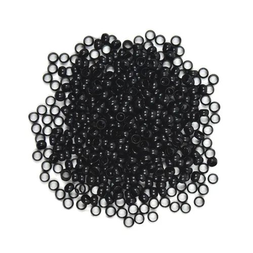 Vista 71 de 200 cuentas nano de 0.118 pulgadas (0.118 in), microenlaces de cobre, nano anillos, cuentas de cabello para extensiones de cabello (rubio oscuro)