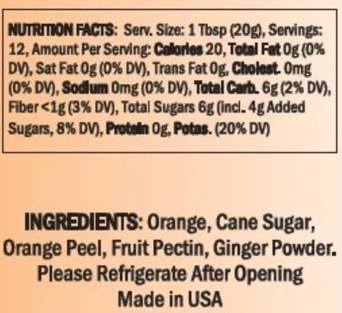 Vista 2 de Mermelada gourmet de naranja y jengibre (caja de regalo de 3 frascos), más frutas, menos azúcar, sabor increíble, untable