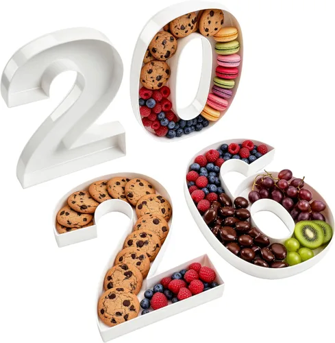 Vista 28 de Bandeja de exhibición reutilizable de plástico de 10" para golosinas, charcutería, pop de pastel, caramelos, caja de charcutería, letras