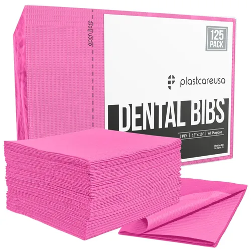 Vista 12 de PlastCare USA -Toallas desechables impermeables de 3 capas de 13” x 18” para pacientes de servicios dentales o clientes de tatuaje (paquete de 125)