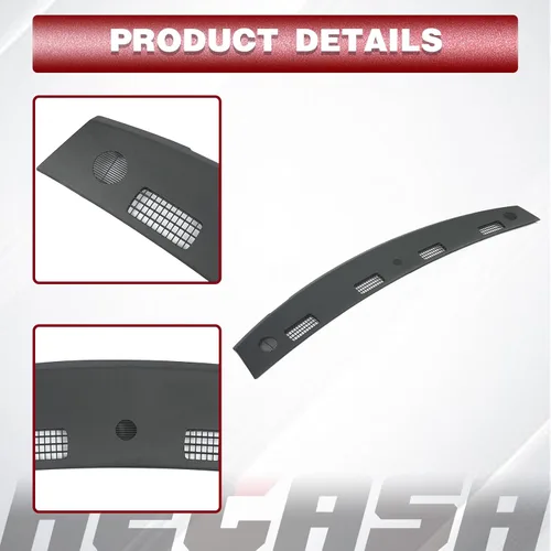 Vista 6 de HECASA Panel superior de tablero compatible con Dodge Ram 1500 2002-2005, Dodge Ram 2500 3500 2003-2005 - Reemplazo de tablero para 5GT31XDVAC