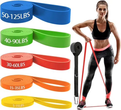 Vista 7 de Resistance Bands for Working Out, Pull Up Assist Bands Set, Workout for Women and Men, Exercise Bands,Training, Plasticity, Physical Therapy at