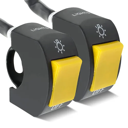 Vista 8 de 1 pieza de interruptor de luz de motocicleta con botón de encendido y apagado para manillar de palanca Mosleyz para motocicletas U5 U7 U2, scooter