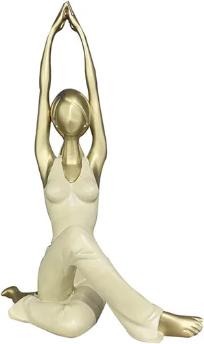 Figuras y estatuas de yoga escultura de niña de yoga