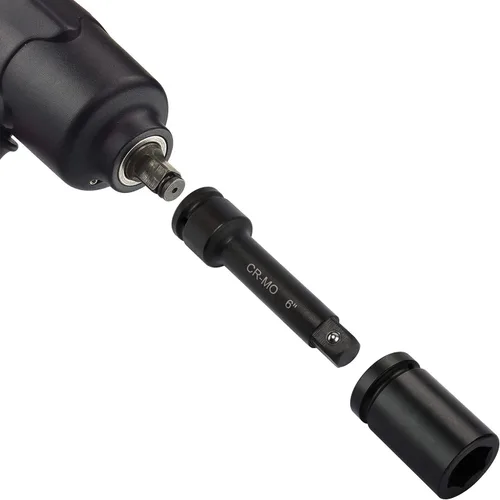 Vista 6 de Mayouko 3 barras de extensión de impacto de 3/4 pulgadas, 4 pulgadas, 6 pulgadas, 10 pulgadas, extensiones de llave de impacto, CR-MO