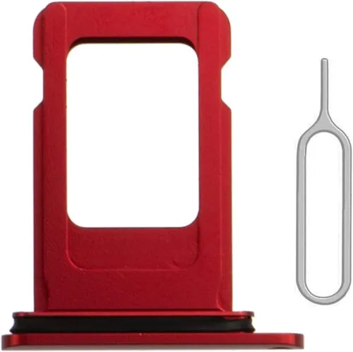 Vista 6 de Reemplazo de ranura para bandeja de tarjeta SIM para iPhone XR (negro) con anillo de goma impermeable y pasador de expulsión