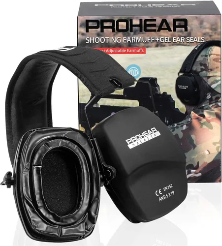 Vista 18 de PROHEAR 016 Protección Auditiva Orejeras de Seguridad para Tiro, NRR 26dB Reducción de Ruido Protector Auditivo Pasivo Delgado con Copas Auriculares