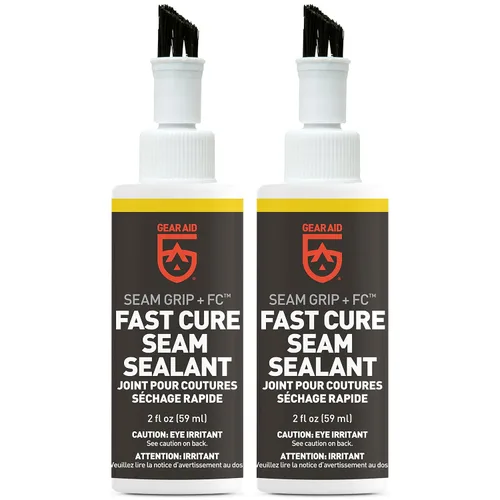 GEAR AID Seam Grip FC Sellador de curado rápido para sellar costuras en tiendas de campaña, lluvia, refugios, toldos, lonas y ventanas emergentes de