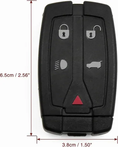 Vista 8 de X AUTOHAUX 2 unids 5 botones sin cortar insertar llavero entrada sin llave control remoto caso Shell para Land para Rover Freelander Discovery 2
