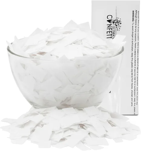 Vista 42 de Ultimate Confetti, Confeti Biodegradable Azul Bebé - Confeti de Papel de Seda Rectangular Revoloteante para Uso en Cañones y Lanzadores – Confeti