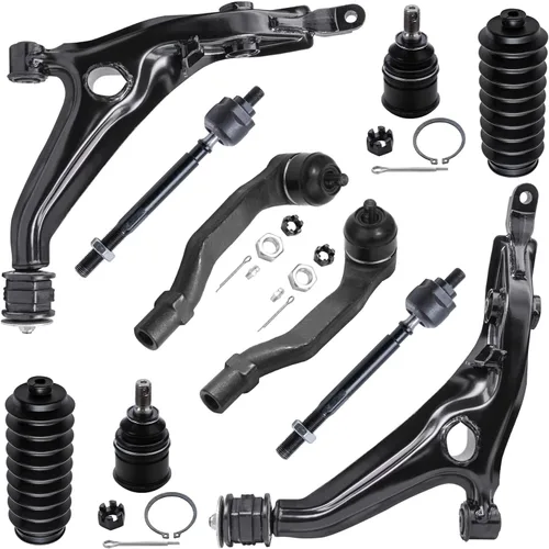 Vista 89 de Detroit Axle - Kit de suspensión delantera de 10 piezas para Chevrolet Trailblazer GMC Envoy 2004-2007 2005 2006 Soportes de brazo de control