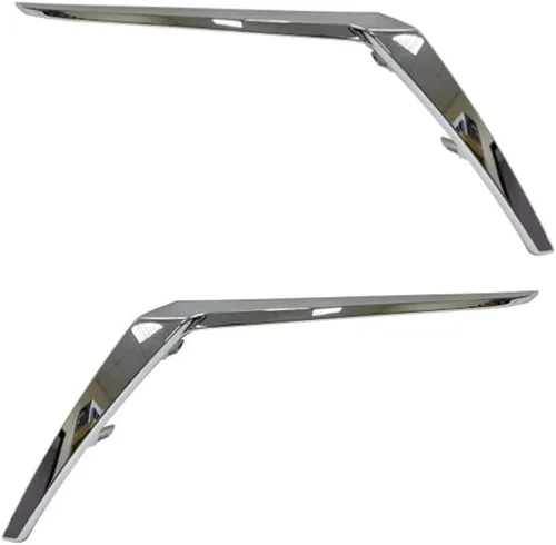 Vista 4 de Para Nissan Kicks 2021 2022 2023 Moldura de cubierta de parachoques lateral del conductor Delantero CAPA Hecho de plástico Acabado cromado