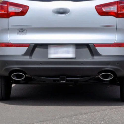 Vista 2 de 7422443080013 Compatible con enganche de remolque receptor Tucson Clase 3 III 2016-2021 negro de 2 pulgadas