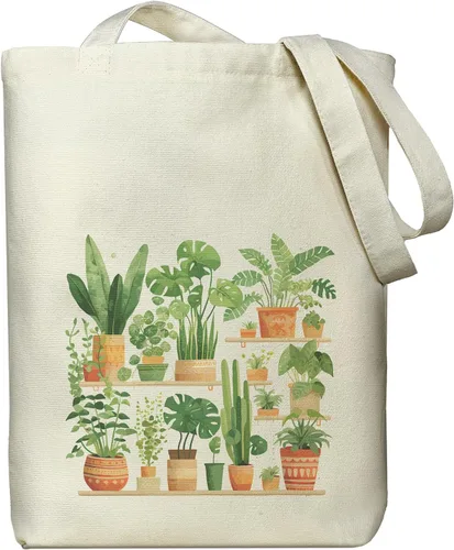 Vista 11 de itgowisa Bolsa de lona reutilizable con cremallera y asas, bolsillo grueso, para compras, compras, playa, regalo Adoptdontshop