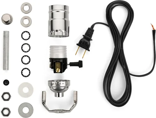 Kit de lámpara – Kit de cableado eléctrico para hacer o reacondicionar lámparas – Kits de recableado de lámpara con instrucciones – Kit de lámpara