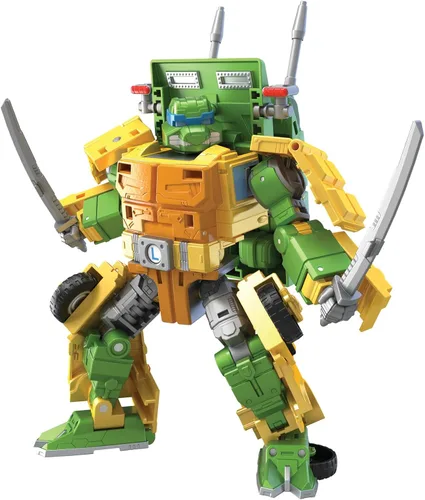 Vista 18 de Transformers Collaborative Teenage Mutant Ninja Turtles x Toy Party Wallop, figura de acción de 7 pulgadas, 8+