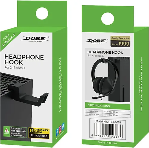 Vista 9 de Soporte de pared para almacenamiento de la caja del juego Xbox gancho para auriculares Xbox Series X