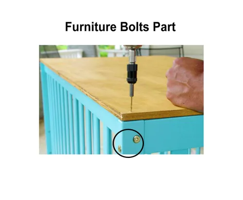 Vista 5 de binifiMux Juego de 90 tornillos para cuna, tornillos de conexión para muebles, tuercas surtidas, tornillos hexagonales, ajuste de leva, clavija