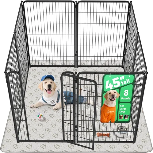Vista 54 de FXW Homeplus Unleashed Corralito para Perros de Interior - Juego Sin Estrés y Seguro, Resistente de 24 Pulgadas 2 Paneles Corralito para Cachorros