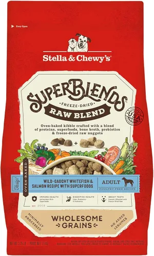 Vista 12 de Stella & Chewy's SuperBlends Raw Blend - Receta de carne de res alimentada con pasto, hígado de res y cordero con superalimentos, bolsa de 3.25