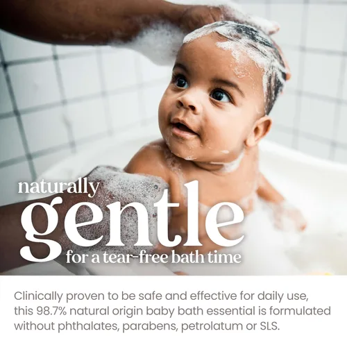 Vista 4 de Burt's Bees Champú y lavado de bebés, jabón para bebés de lágrimas originales - 21 onzas (paquete de 1), el embalaje puede variar.