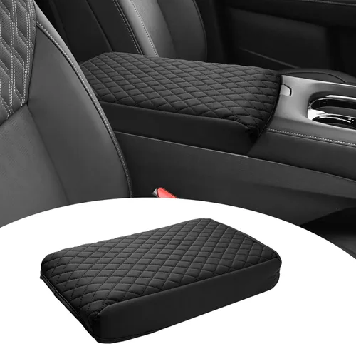 Vista 24 de Shademax Funda de consola central para Tesla Model Y Juniper 2025-2026 / Modelo 3 Highland 2024-2026 Cojín para reposabrazos Funda de cuero