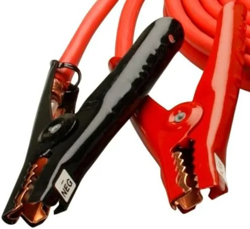 Vista 3 de Road Power 86600104 - Cable de refuerzo resistente de calibre 4 con abrazaderas de brillo polar, cable de arranque para batería de automóvil