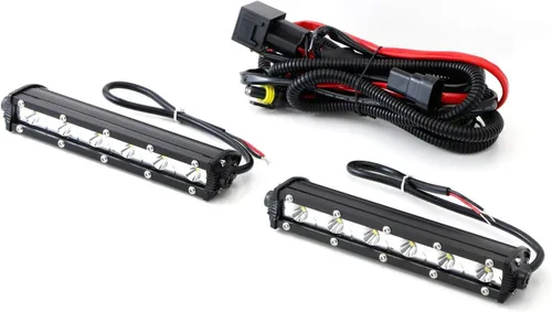 Vista 6 de iJDMTOY Xenon - Kit de luz diurna LED de alta potencia de 18 W, con arnés de cable de relé, ajuste universal compatible con automóvil, camión, SUV