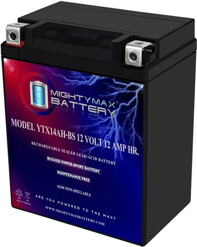Vista 13 de Batería Mighty Max YTX20L-BS - 12 V 18 Ah, 270 CCA, Batería SLA AGM para motocicleta recargable sin mantenimiento