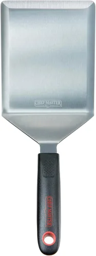 Vista 6 de Chef Master 90283 - Espátula giratoria para hamburguesas de alto calor, hoja de 4.92 x 2.76 pulgadas, mango resistente al calor, agarre