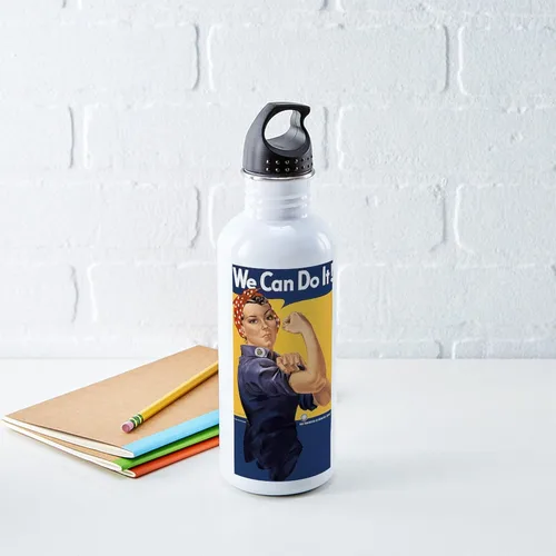 Vista 5 de CafePress We Can Do It_Y Stainless Water Bottle 1 1.0L (34 oz) Stainless Steel Water Bottle