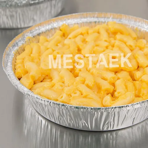 Vista 7 de Paquete de 50 sartenes redondas de papel de aluminio de 7 pulgadas con tapas de plástico transparente Contenedores desechables para hornear