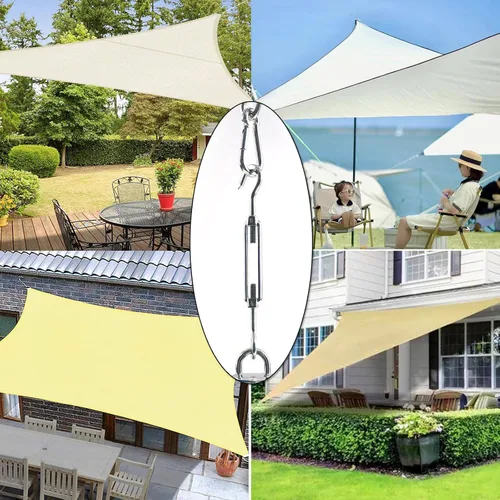 Vista 7 de RICHIE Kit de accesorios para toldo de 4.7 a 6.7 pulgadas, kit de accesorios de acero inoxidable de grado 304 para instalación de toldo triangular