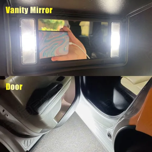 Vista 5 de Paquete de 16 piezas de cargador de luz LED interior para Dodge Charger 2011 2012 2013 2014 2015 2016 2017 2018 2019 2020 2021 paquete