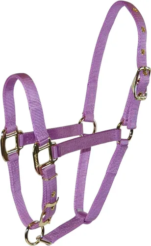 Vista 18 de Hamilton Cabestro de caballo de calidad ajustable de nailon de 1 pulgada con barbilla ajustable, tamaño pequeño