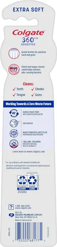 Vista 8 de Cepillo de dientes Colgate Enamel Health Sensitive, extra suave, 2