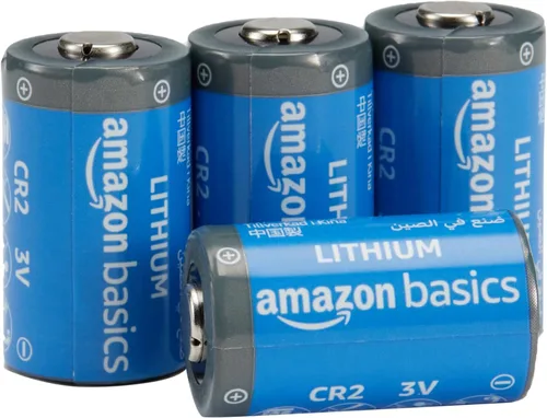 Amazon Basics Baterías de litio CR2, 3 voltios, potencia de larga duración, baja tasa de autodescarga, paquete de 4