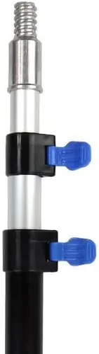 Vista 5 de Craftec Poste telescópico de aluminio de 1.5 a 3 pies con abrazaderas de deslizamiento rápido, poste de rodillo de pintura, poste multiusos, poste