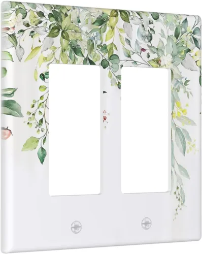 Vista 88 de Cubiertas de Placas de Pared Dúplex Individual con Sol Minimalista Moderno de Palabras Inspiradoras Abstractas Boho, Cubierta de Interruptor de Luz