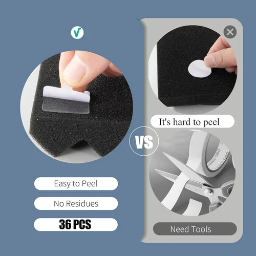 Vista 7 de Paquete de 2 paneles de espuma acústica negra, 48 x 24 x 2 pulgadas, a prueba de sonido, paneles de pared insonorizados de alta densidad, estudio