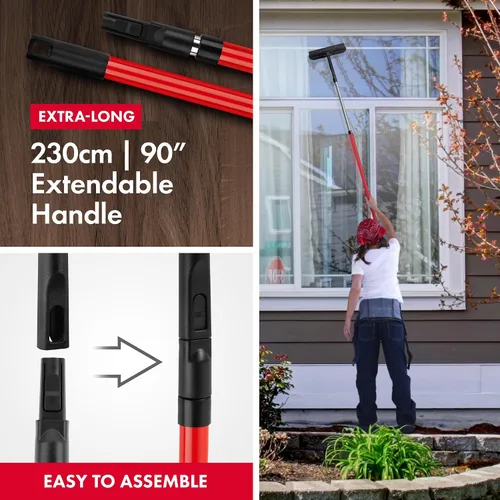 Vista 6 de Tyroler - Kit de lavado de ventanas con barra de extensión de 4.5 a 7.5